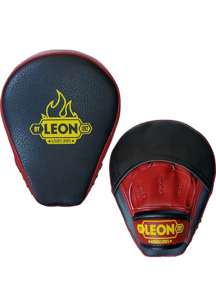 Leon Captain Profesyonel Boks Kickboks Lapası BYL 4001 Siyah Kırmızı