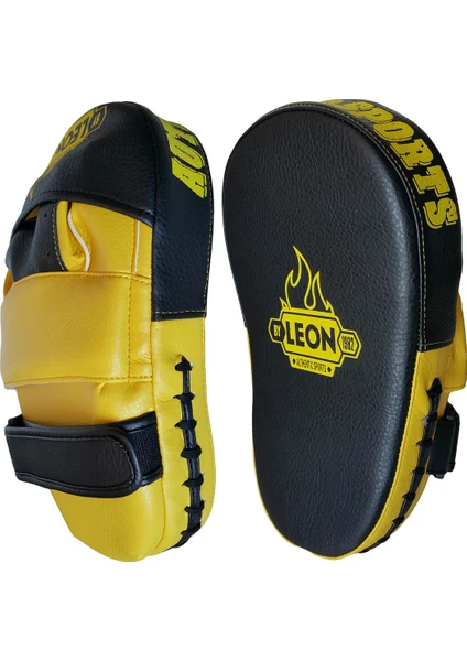 By Leon 1982 Leon Ramon Profesyonel Kick Boks ve Muay Thai El Lapası BYL4002 Siyah Sarı