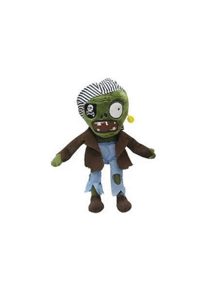 Lziyin Plants And Zombie Peluş Oyuncak 30 cm Yırtık Elbiseli Korsan Zombi