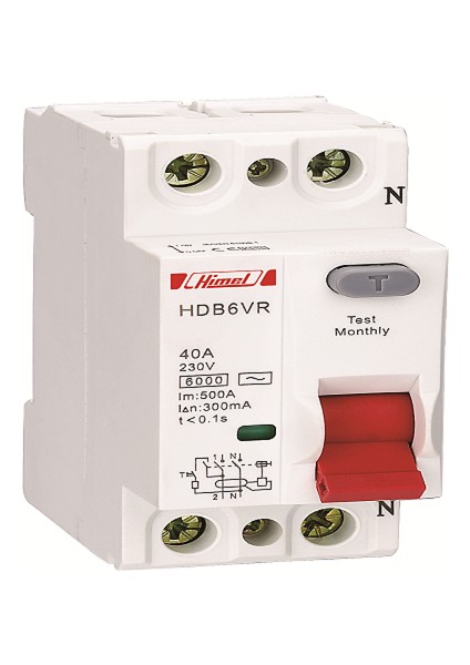 Kaçak Akım Koruma 2X40A 30Ma Sigorta (Hayat Koruma) Tse