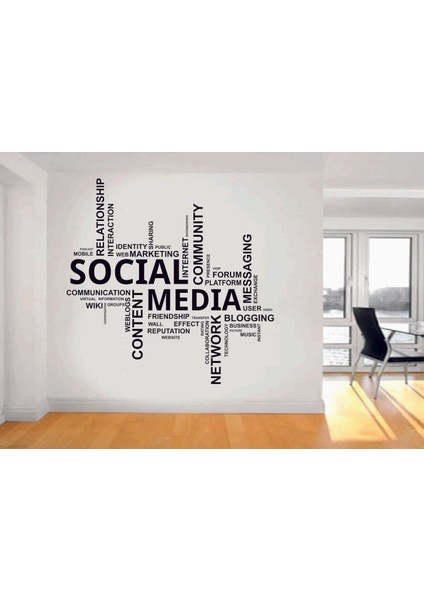 Social Media Duvar Sticker