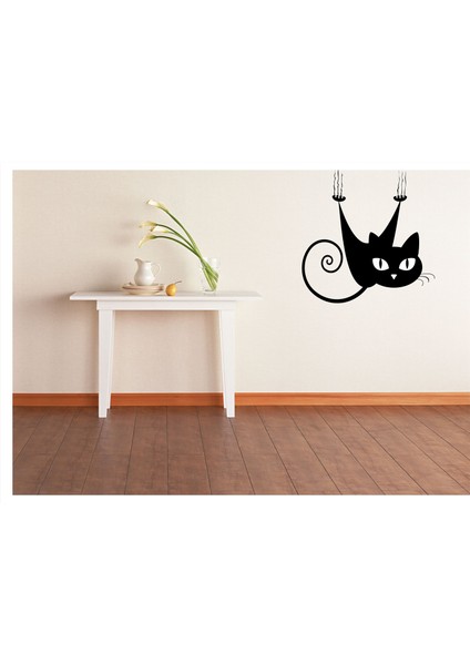 Yaramaz Kedi Duvar Sticker