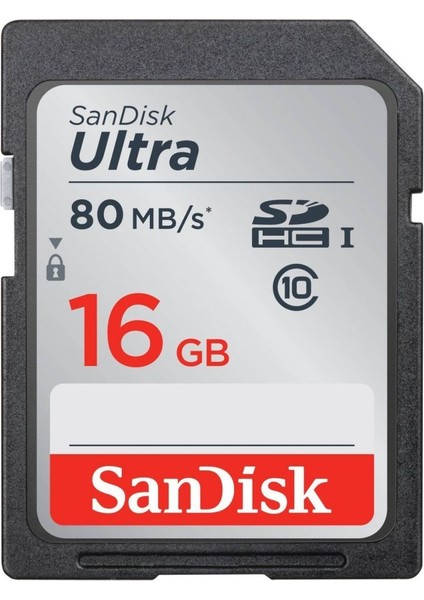 16Gb 80Mb/Sn Ultra Sdhc Hafıza Kartı Class 10