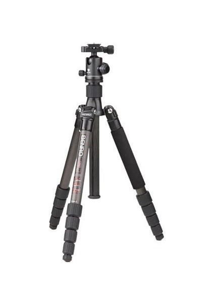 C-1690Tb0 Carbon Fiber Travel Angel Tripod Top Kafa İle