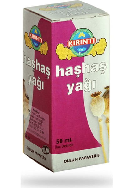 Haşhaş Yağı 50 ml