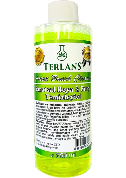 Terlans Sanatsal Boya ve Fırça Temizleyici 250 ml