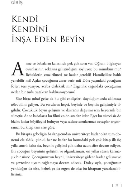 Çocuğunuzun Beynine Hoş Geldiniz - Sandra Aamodt - Samuel Wang