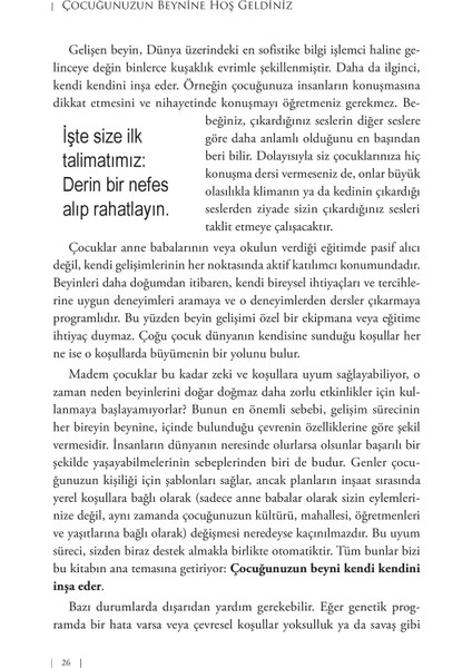 Çocuğunuzun Beynine Hoş Geldiniz - Sandra Aamodt - Samuel Wang