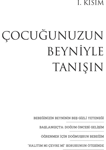 Çocuğunuzun Beynine Hoş Geldiniz - Sandra Aamodt - Samuel Wang