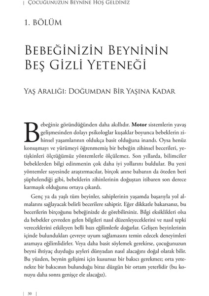 Çocuğunuzun Beynine Hoş Geldiniz - Sandra Aamodt - Samuel Wang