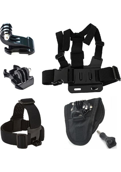 GP156 Eldiven J-Hook Hızlı Tak Çıkar Kafa Bandı Göğüs Kemeri 6 Parça Motorcu Aksesuar Seti