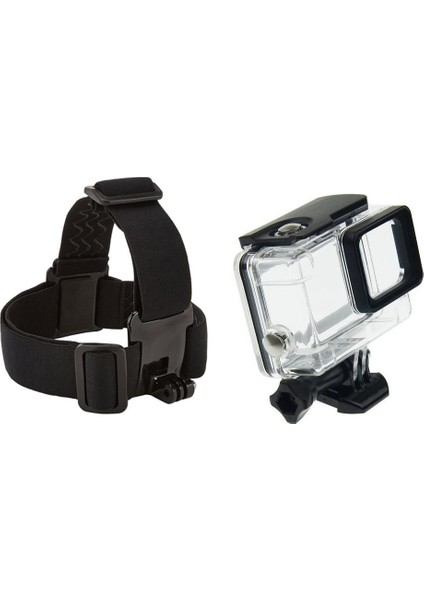 Kafa Bandı ve GoPro Hero 5 Su Geçirmez Kılıf 4 Parça Set