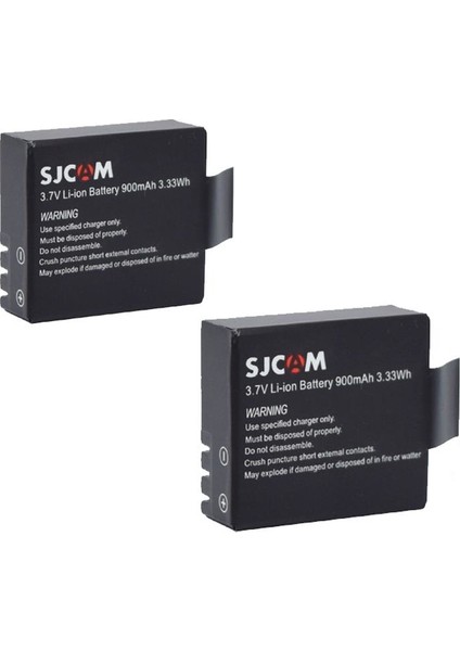 SJCAM SJ4000 SJ5000 Elite M10 Aksiyon Kamera 900 mAh İkili Yedek Batarya Pakedi fiyatları