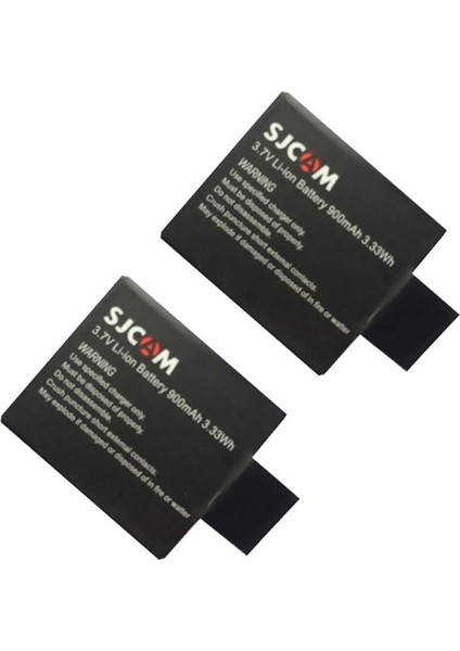 SJCAM SJ4000 SJ5000 Elite M10 Aksiyon Kamera 900 mAh İkili Yedek Batarya Pakedi modelleri