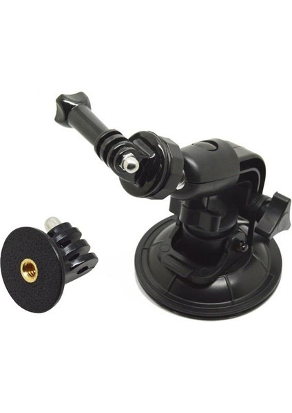 GP70 Aksiyon Kamera Vantuz / Vakum Aparatı + Tripod Adaptörü + Pivot Vida Seti