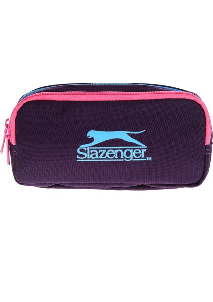 Slazenger İki Bölmeli Mor Kalem Çantası (Yaygan 12427)