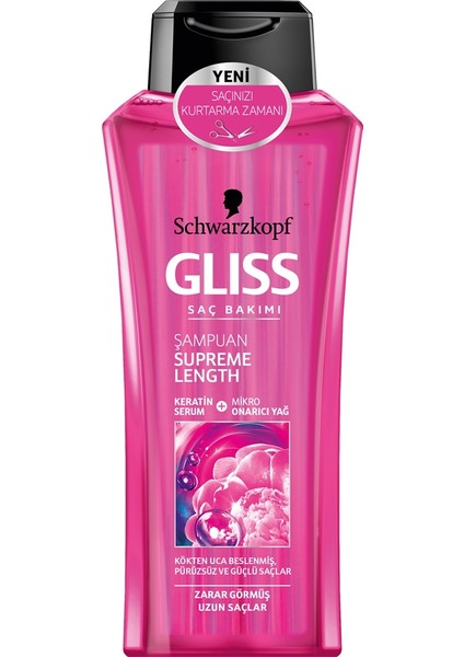 Supreme Length Tasarım Çanta Hediyeli Şampuan 500 ml