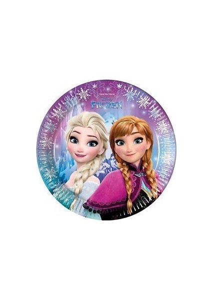 Elsa Frozen 8li Tabak 23cm Doğum Günü Parti Tabağı
