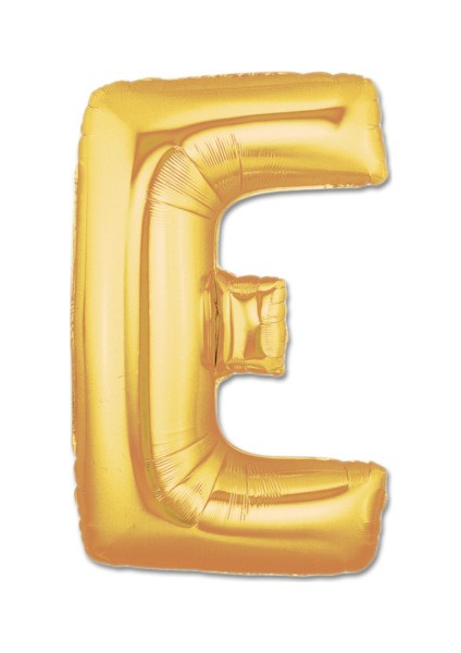 Harf Folyo Balon E Harfi Büyük Boy Balon Altın Sarısı /Dore 100CM