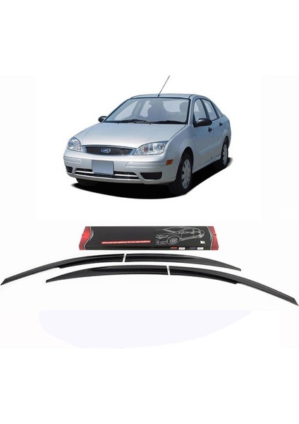 Ford Focus II SunPlex Cam Rüzgarlığı 4 Parça. 2004-2011