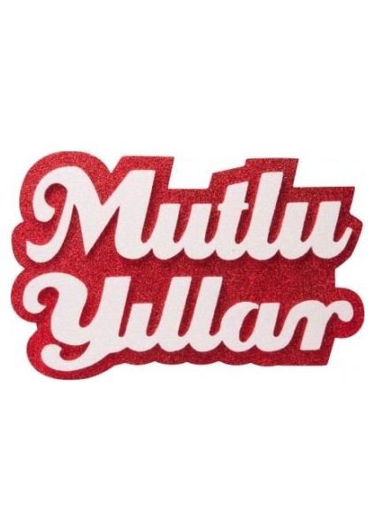 Mutlu Yıllar Strafor Dekor Süs