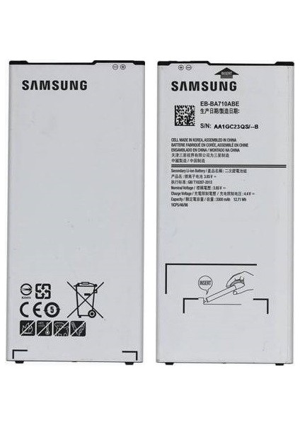 Samsung Galaxy A7 2016 Batarya + Ekran Koruyucu