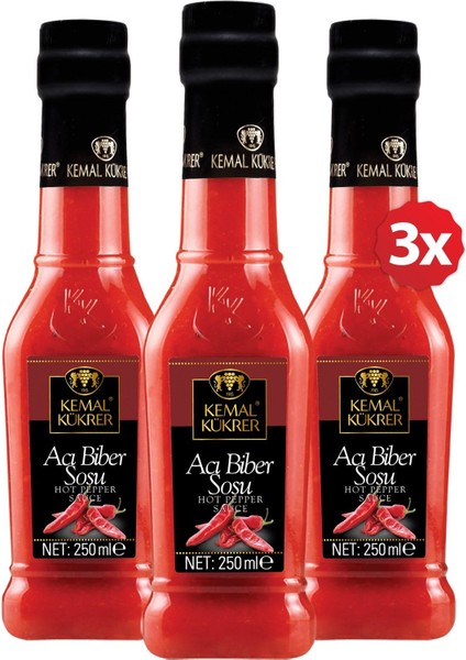 Acı Biber Sosu 250 ml 3'Lü Paket