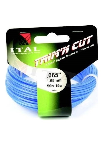 2.00Mm 15 Mt.Yuvarlak Yeşil Tırpan Misinası Ot Çim Kesme İpi