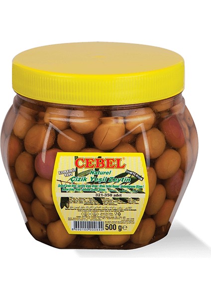 Çizik Yeşil Zeytin 500 gr Pet
