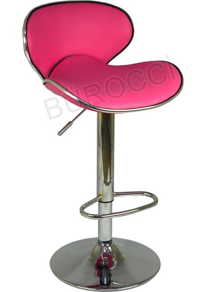 Goa Bar Sandalyesi - Pembe Deri - 9545S0120