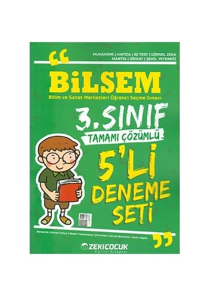 Örnek Akademi Yayınları Zeki Çocuk 3. Sınıf Bilsem 5’li Deneme Seti