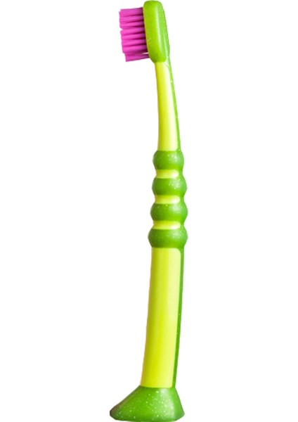 Curakid Bebek Ve Çocuk Diş Fırçası Ultra Soft 0 - 4 Yaş Limon Yeşili - Pembe