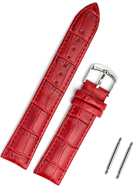 22MM Kırmızı Kroko Saat Kordonu Kayış