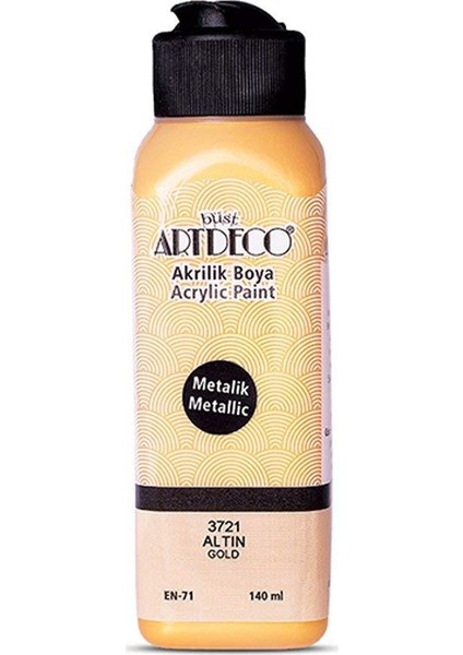 Metalik Akrilik Boya, 140 Ml, Altın 3721