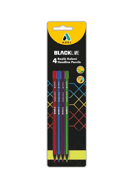 Blister Bl Başlık Kalemi, 4'Lü