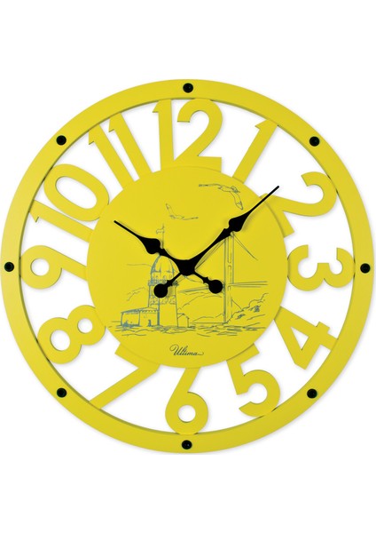 2681 Y Ahşap İskelet Duvar Saati