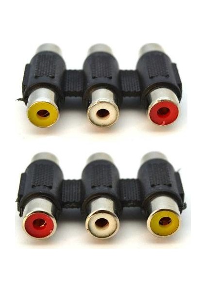 PN5598 Rca 3'lü Ara Aparat Lale Ek Rca Birleştirici RCA Dişi Dişi fiyatları