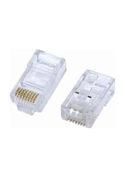 PLH-057 8P8C 100'lü Rj 45 Cat6 Jak Konnektör