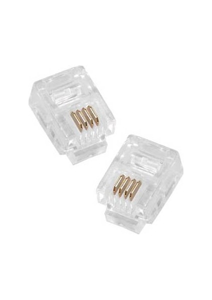 PNT034 Rj 11 4 Pin Telefon Jak Konnektör 6P4C 100 Adet
