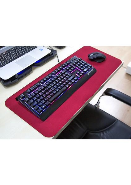 300 x 700 x 3 mm Oyuncu Uzun Kaymaz Mouse Pad - Kırmızı