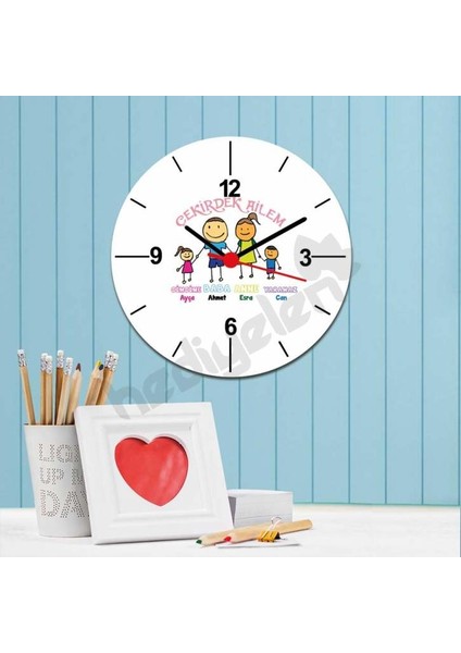 Çekirdek Ailem Duvar Saati