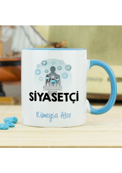 Siyasetçi Kupa Bardak - Mavi