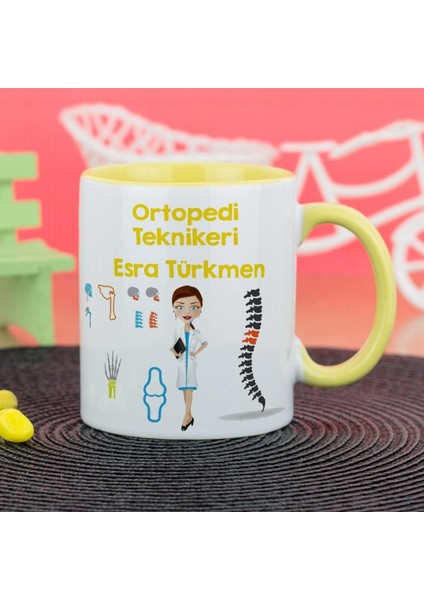 Ortapedi Teknikeri Kupa Bardak - Sarı