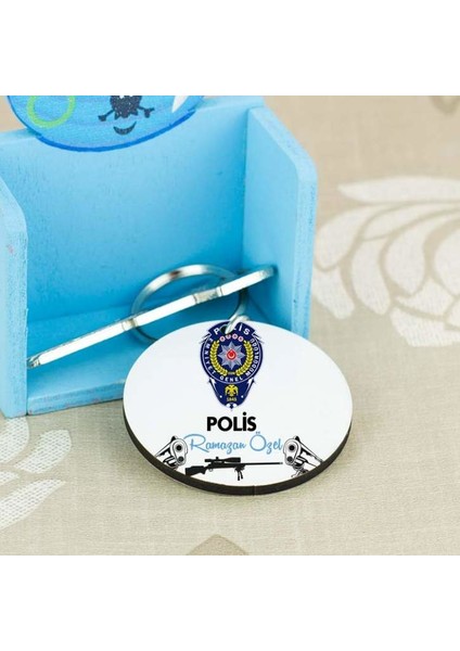 Polis Logolu Anahtarlık