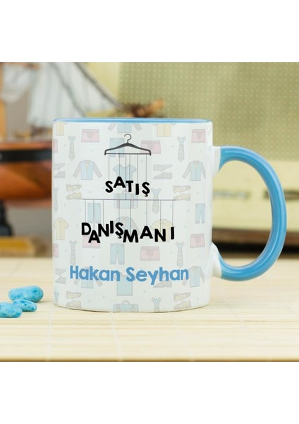 Satış Danışmanı Kupa Bardak - Mavi