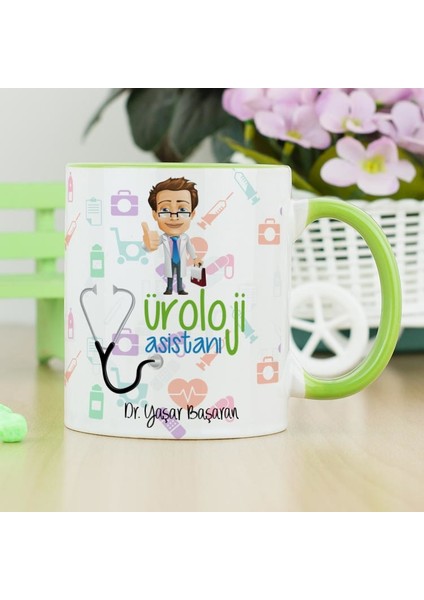 Üroloji Asistanı Kupa Bardak - Yeşil