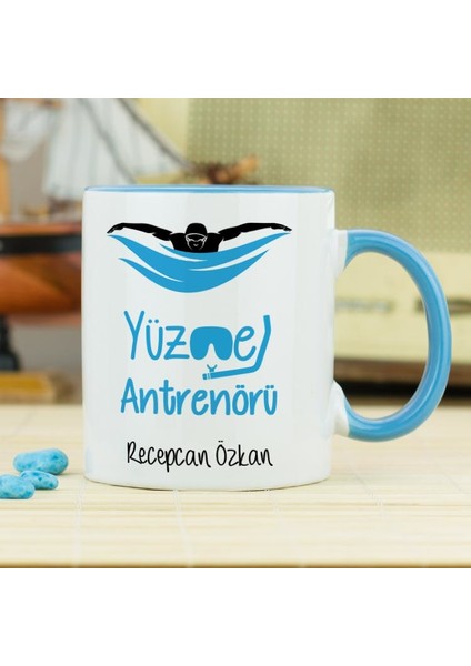 Yüzme Antrenörü Kupa Bardak - Mavi