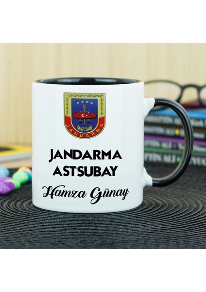 Jandarma Astsubay Kupa Bardak - Siyah