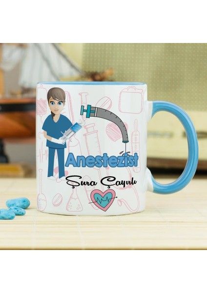 Anestezist Kupa Bardak - Mavi