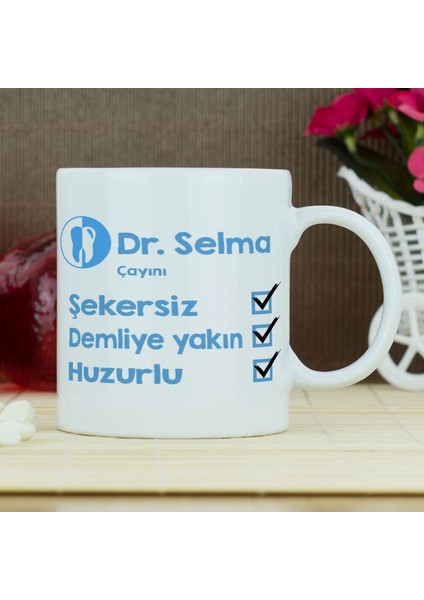 Diş Hekimi Kupa Bardak - Beyaz